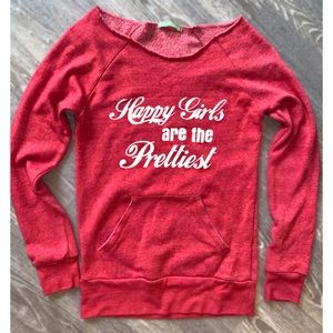 Off the shoulder sweatshirt • Size Large